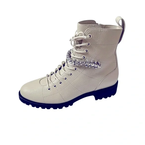 Jimmy Choo Cruz Crystal-Embellished Ankle Boots